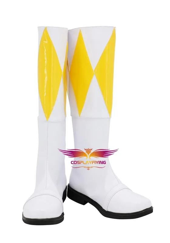 TV Series Mighty Morphin Power Rangers Trini Cosplay Shoes Boots Custom Made for Adult Men and Women Halloween Carnival