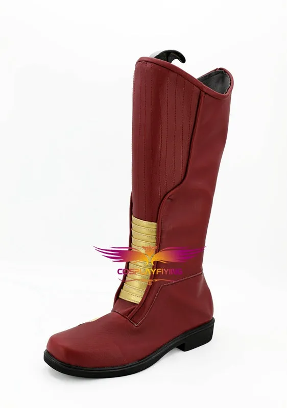 TV Series The Flash Barry Allen Cosplay Shoes Boots Custom Made for Adult Men and Women