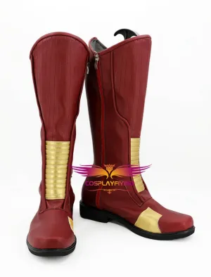 TV Series The Flash Barry Allen Cosplay Shoes Boots Custom Made for Adult Men and Women