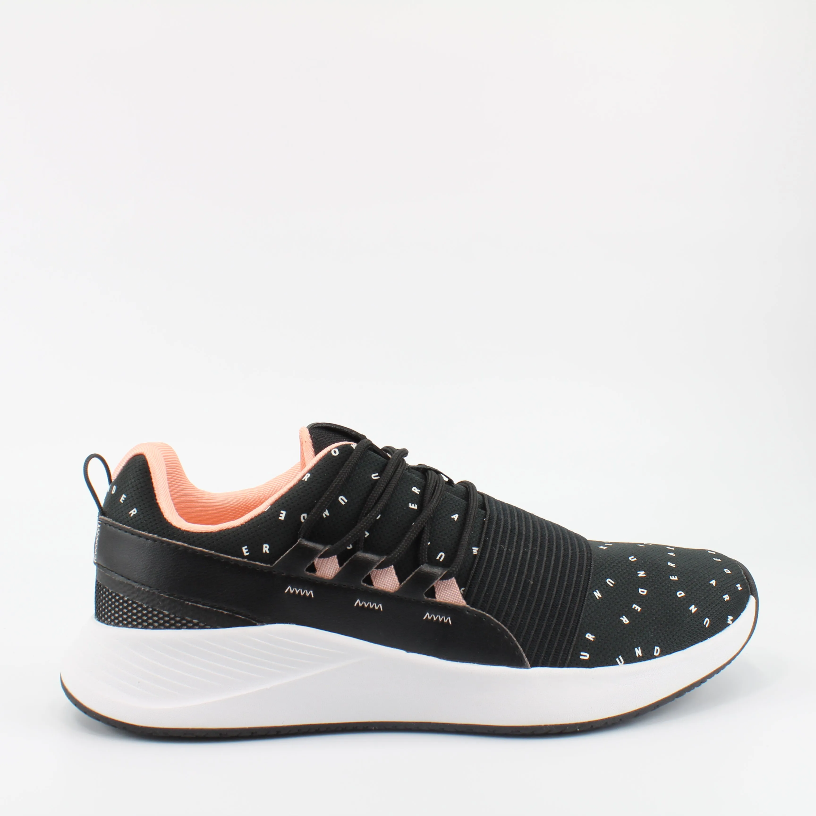 Under Armour Charged Breathe McPrint Womens Black Running Shoes