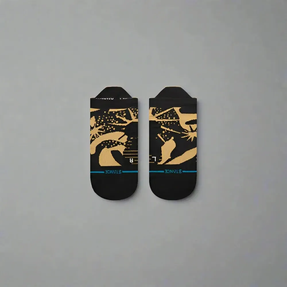 Unisex Sun Dust Tab Socks - Black/Brown