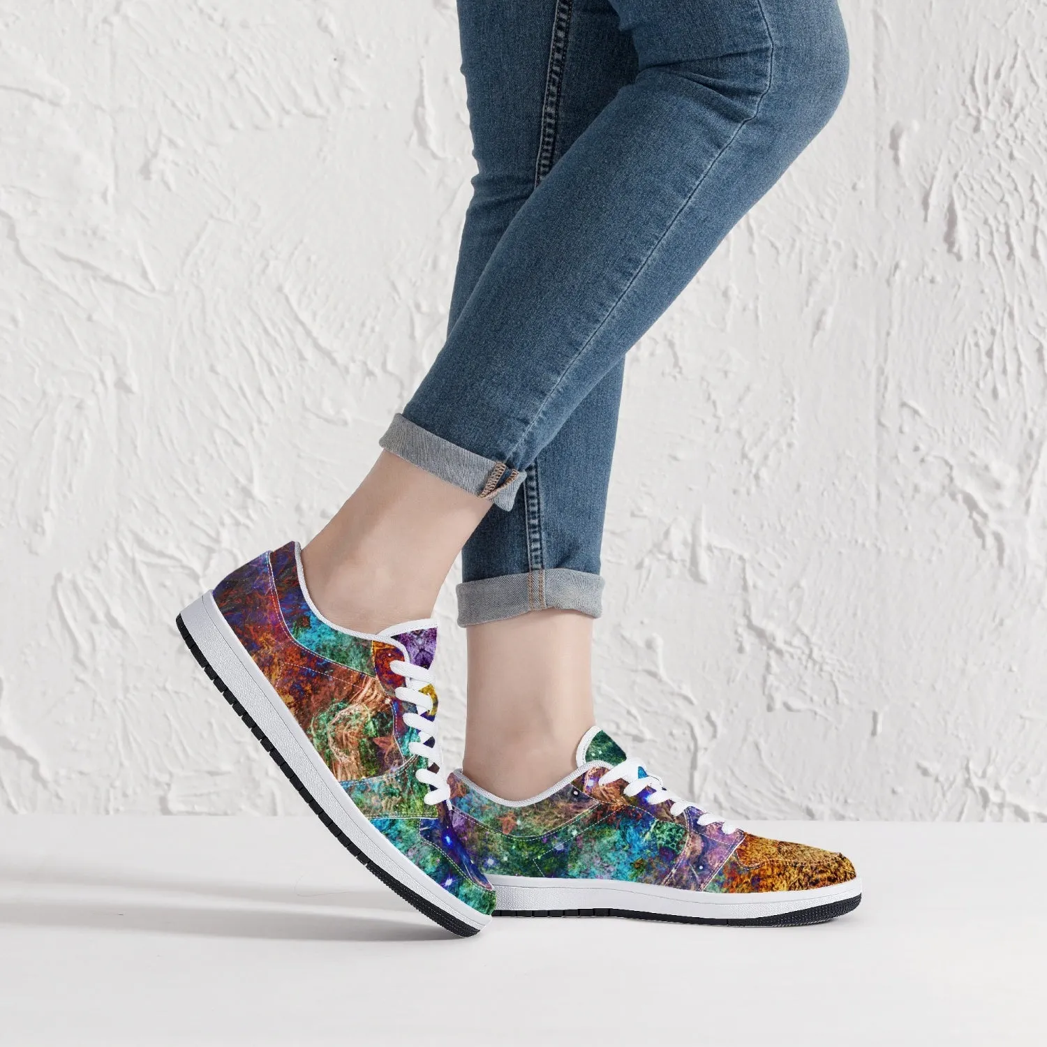 Unitas Psychedelic Split-Style Low-Top Sneakers