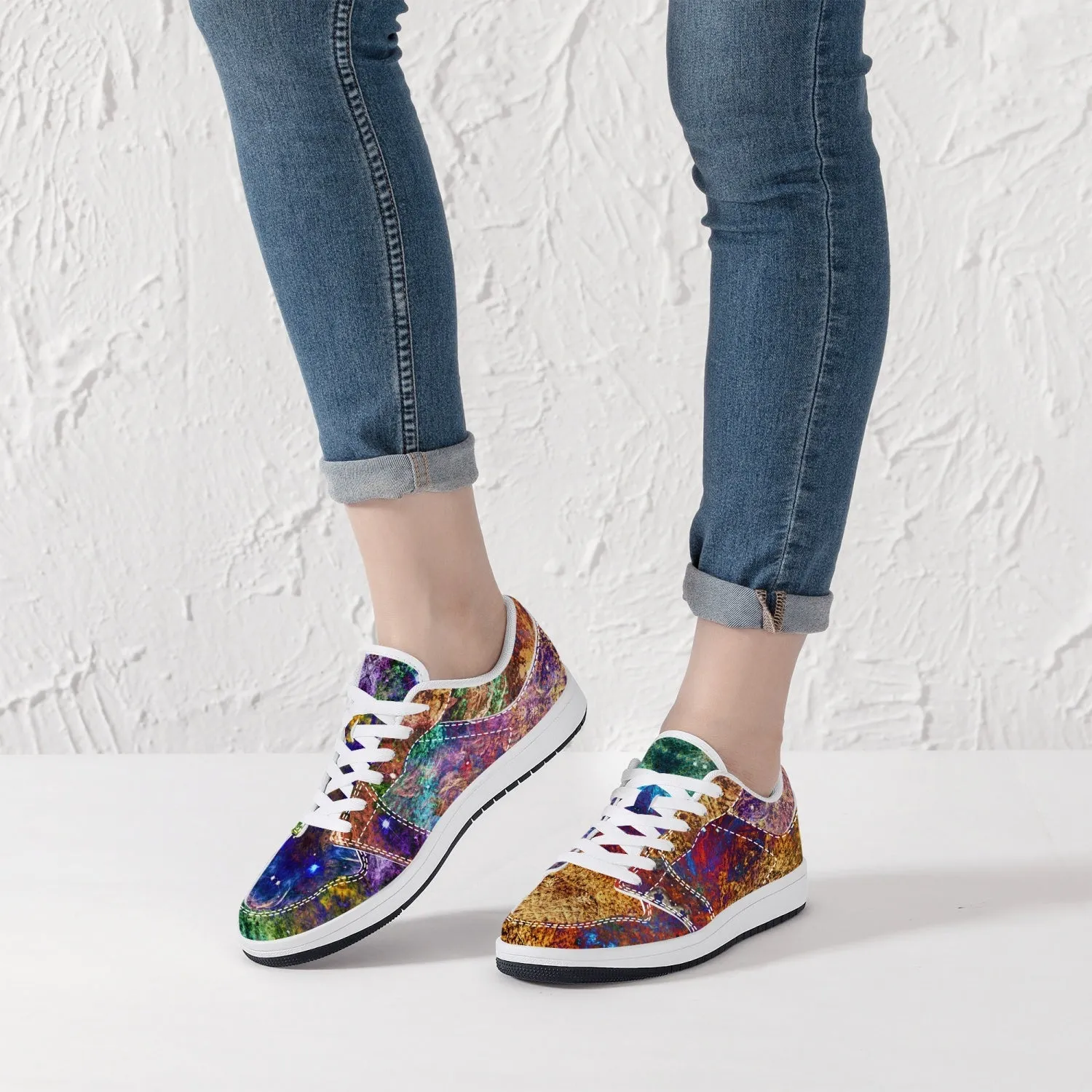 Unitas Psychedelic Split-Style Low-Top Sneakers