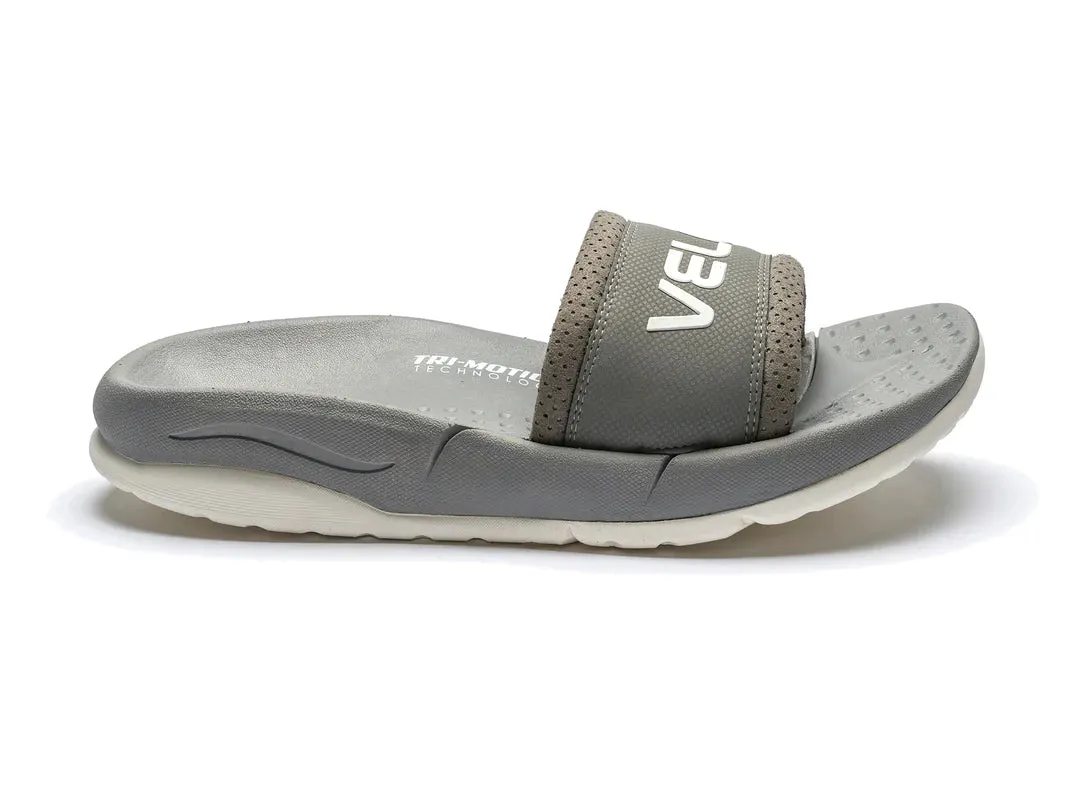 VELOUS Unisex's Laguna Slide - Light Gray/White