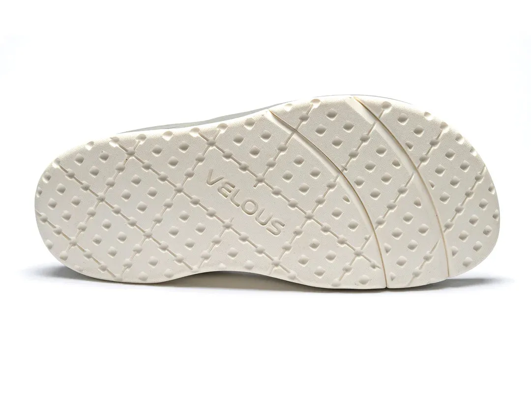 VELOUS Unisex's Laguna Slide - Light Gray/White