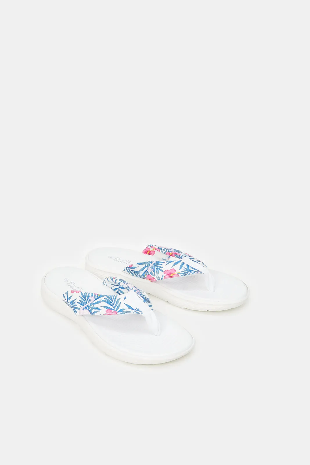 Women White Sporty Flip Flop