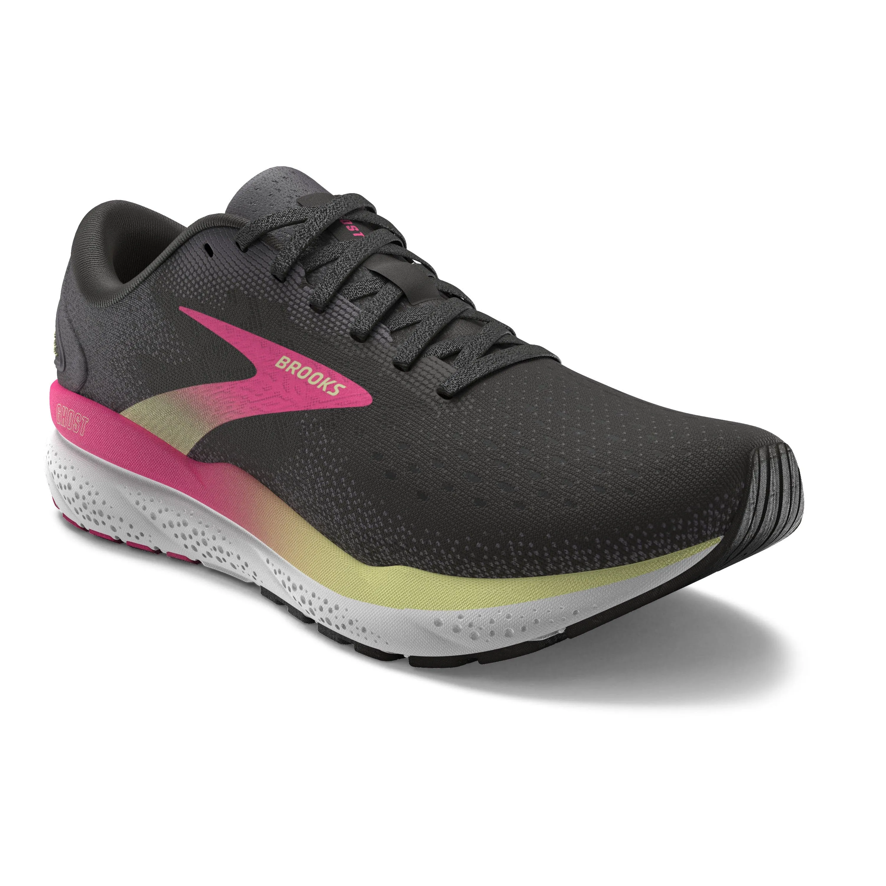 Women's Brooks Ghost 16 - AW24 - Black/Pink/Yellow