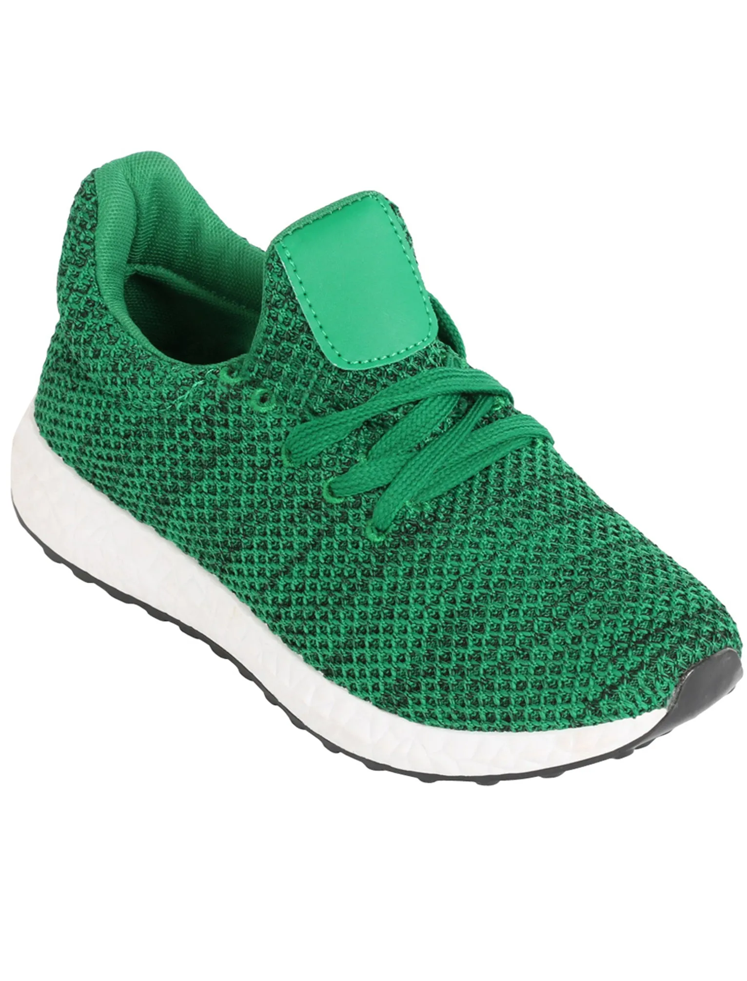 Womens Kaye Lace Up Fashion Trainers in Atrovrens Green