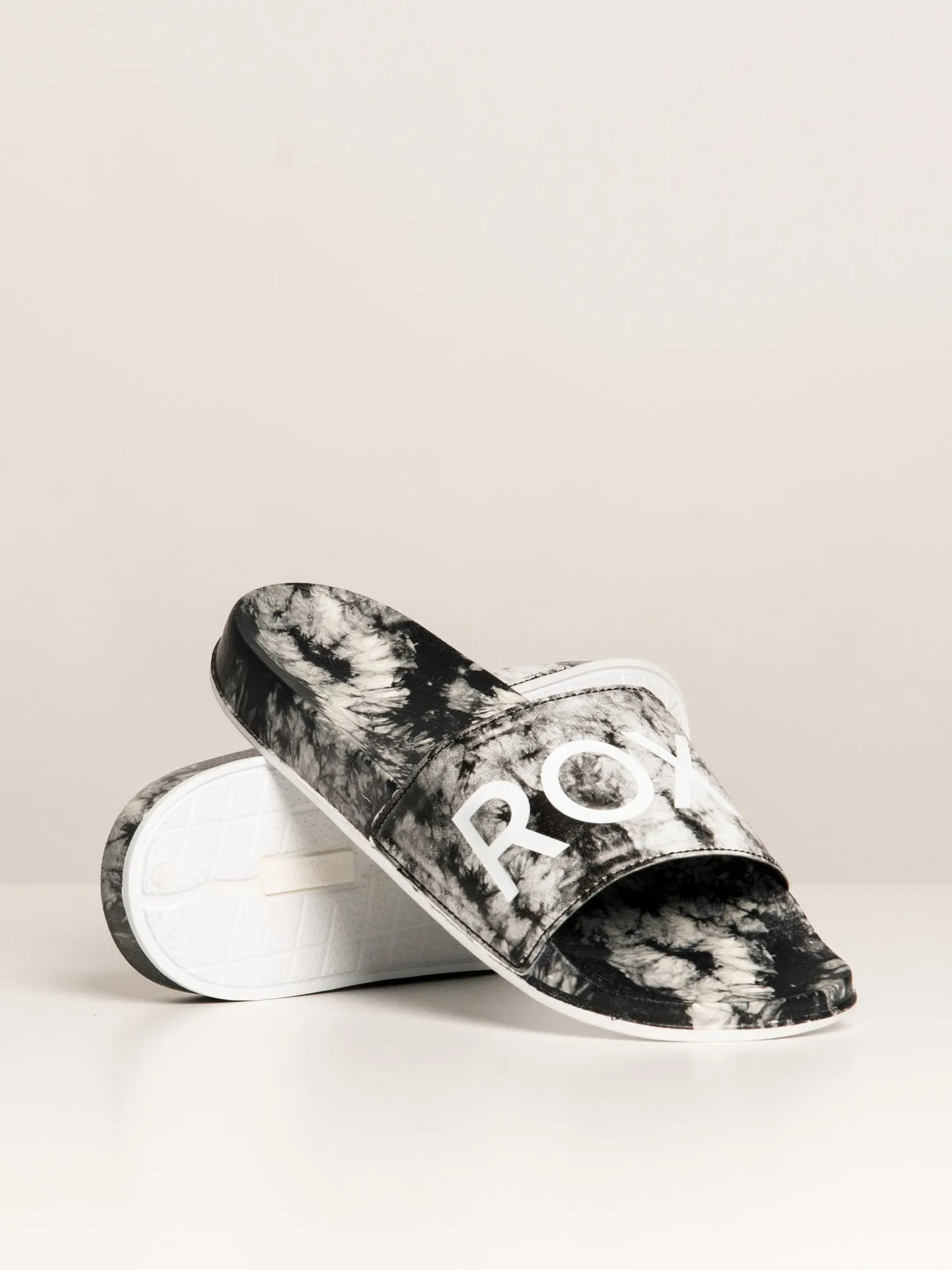WOMENS ROXY SLIPPY PRINT SLIDE SANDAL - CLEARANCE