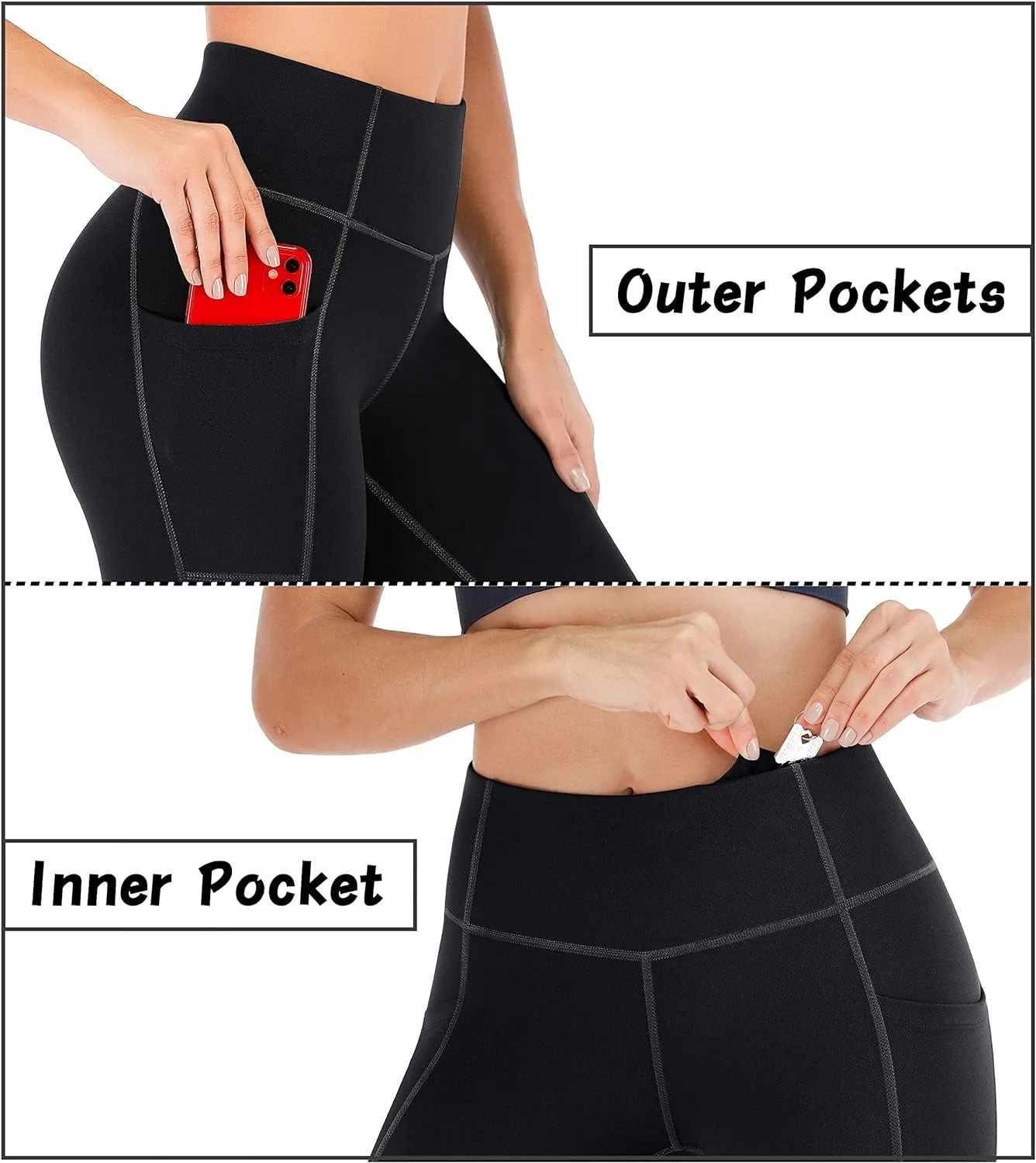 Women'S Yoga Pants Leggings with Pockets for Women High Waist Yoga Pants with Pockets Workout Leggings Tights