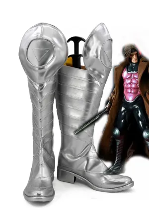 X-Men: Apocalypse Gambit Remy Etienne LeBeau Cosplay Shoes Boots Custom Made for Adult Men and Women