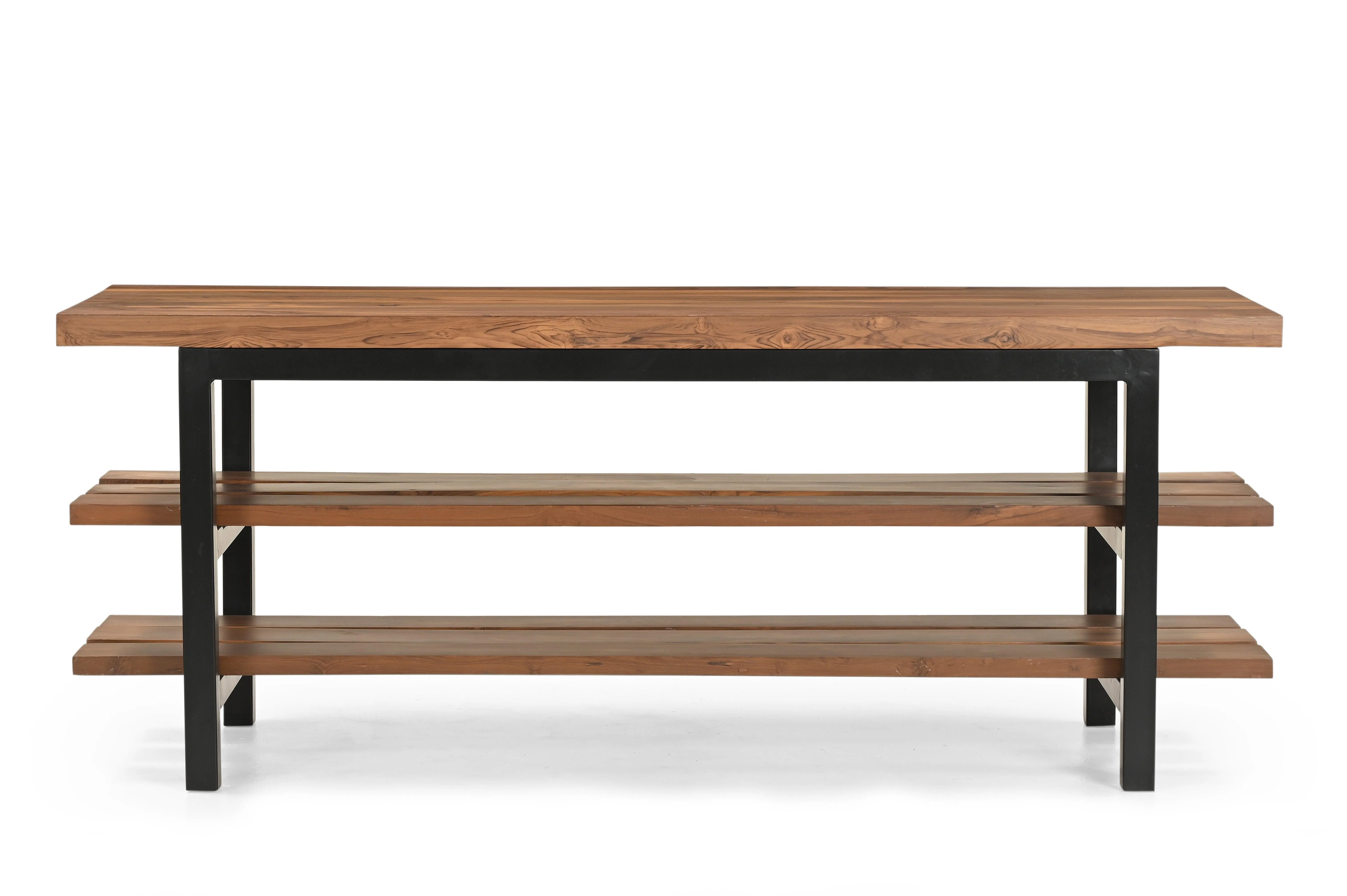 Zenith Teak Wood Shoe Rack